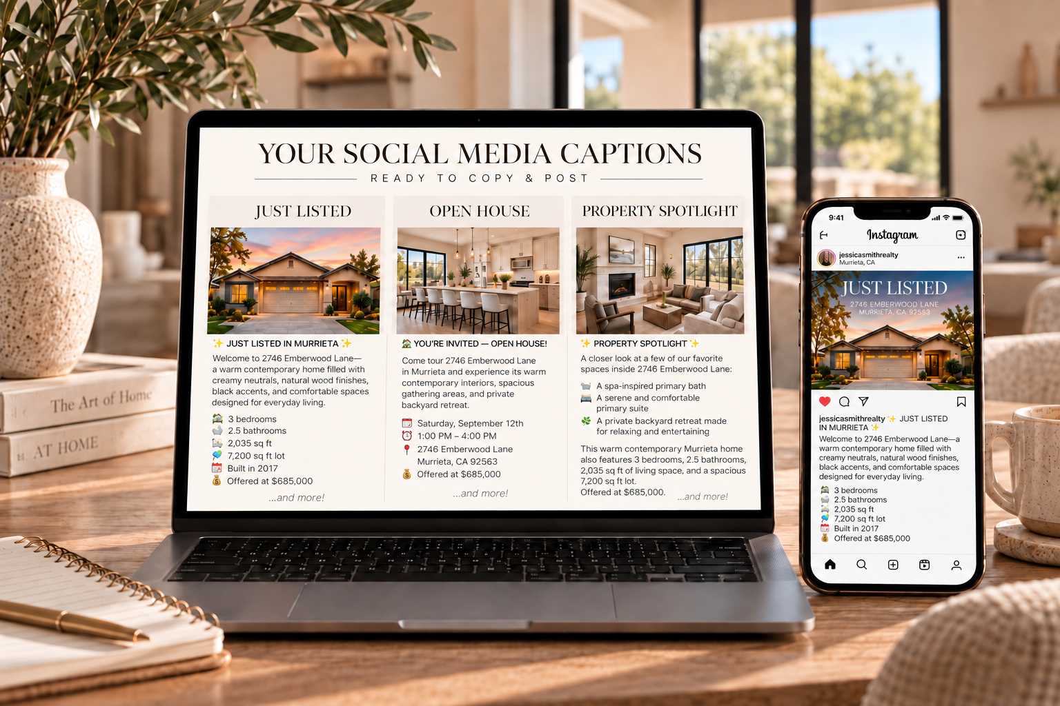 Listing Material — QR code digital flyer example
