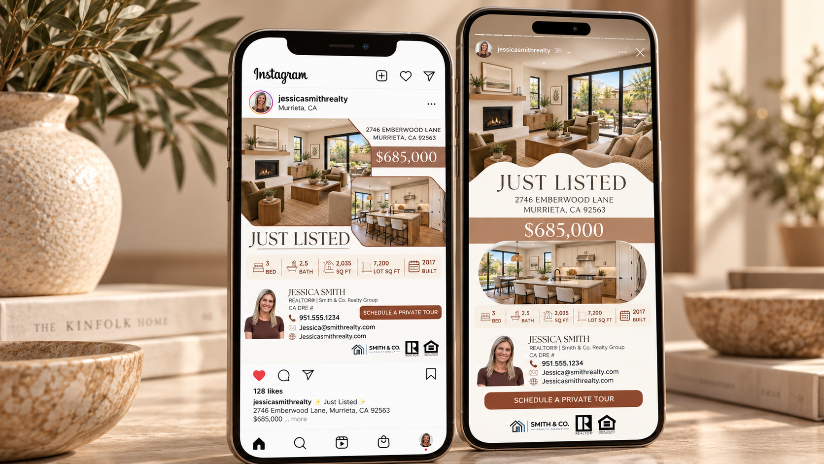 Listing Material — Social media post example