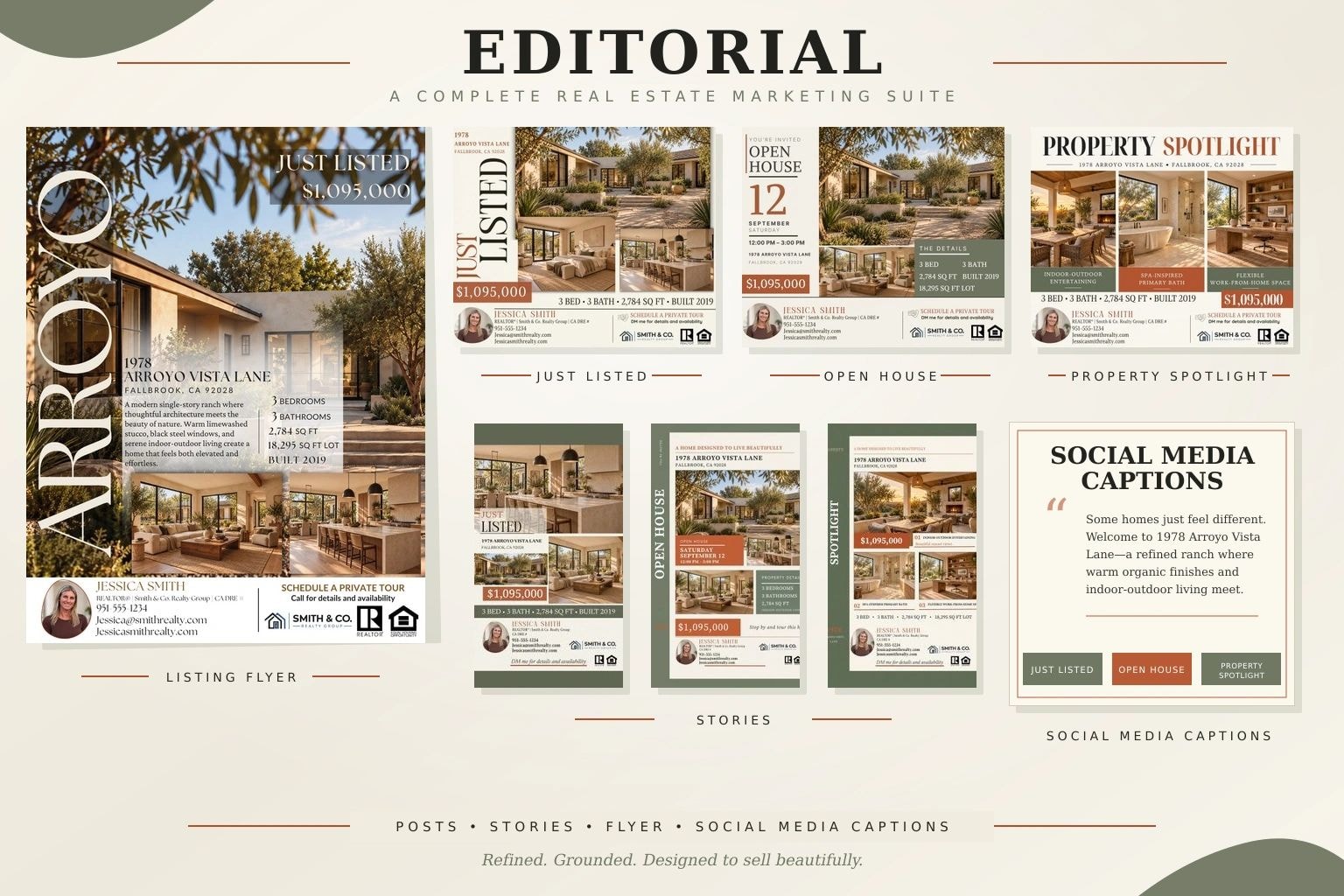 Editorial real estate marketing style